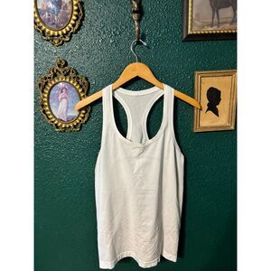 Lululemon White Colored Swiftly Tank Top Size 10